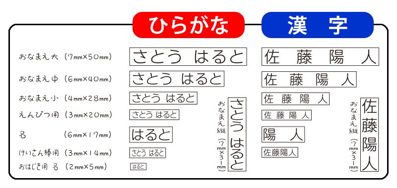 印字サンプル