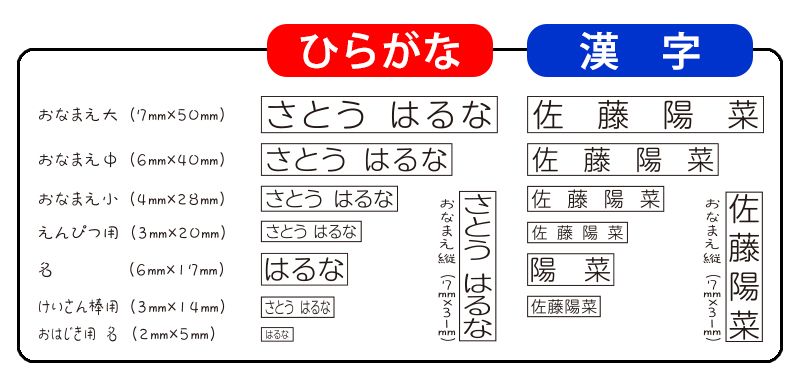 印字サンプル