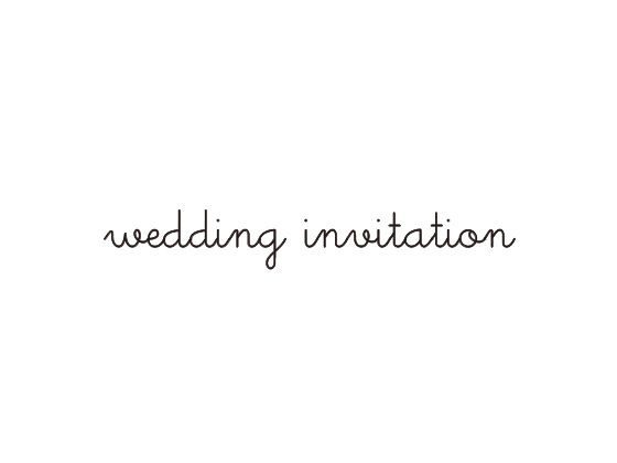ウェディングスタンプ　メッセージ(wedding invitation)　WD-79