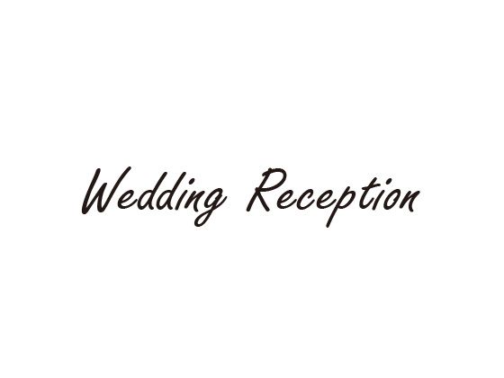 ウェディングスタンプ　メッセージ(wedding reception)　WD-81