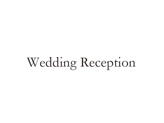 ウェディングスタンプ　メッセージ(wedding reception)　WD-83