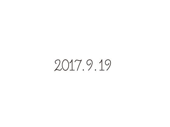 ウェディングスタンプ　メッセージ(日付)　WD-94