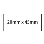 20mmx45mm角