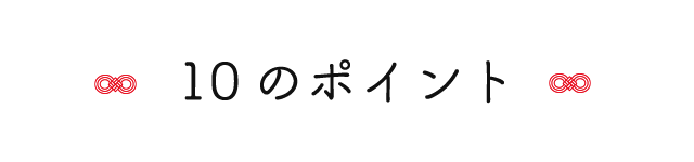 １０つのポイント