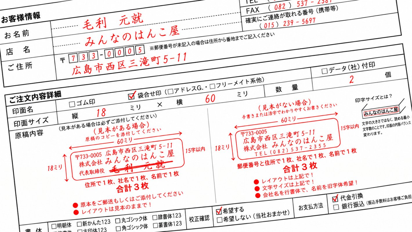 320円〜)即納でオリジナルスタンプ作成【みんなのはんこ屋】